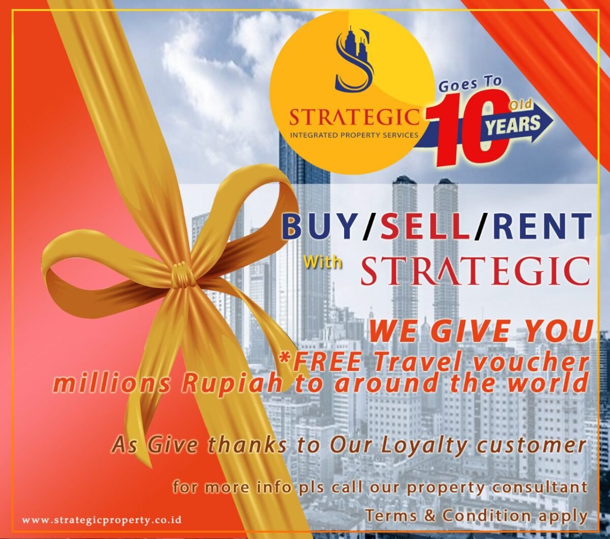 Strategic Property Goes 10 Years Giving You Free Voucher